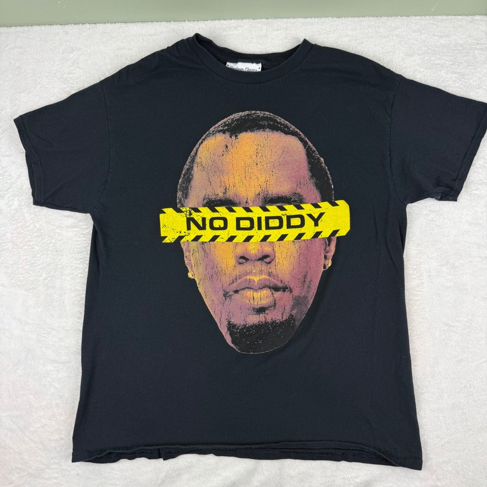 Headgear Classics No Diddy Graphic T-Shirt Mens Black Short Sleeve Tee